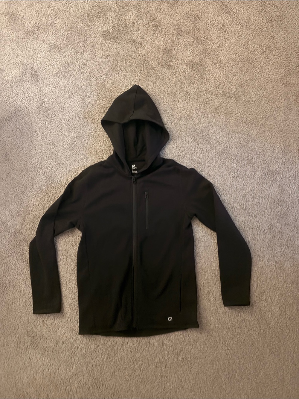 GAP Black Lightweight Hooded Shirt Jacket
